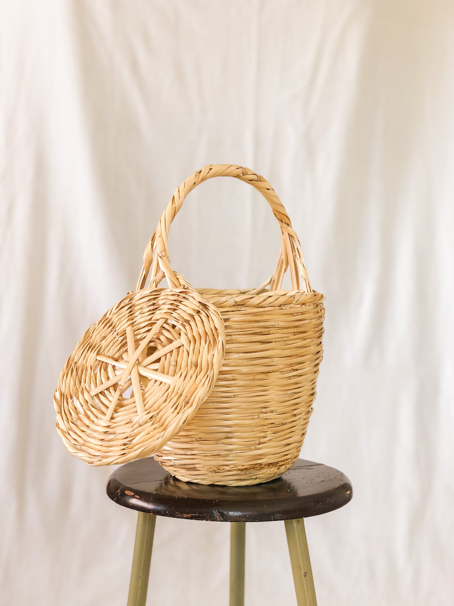Birkin Basket | Blue Rose