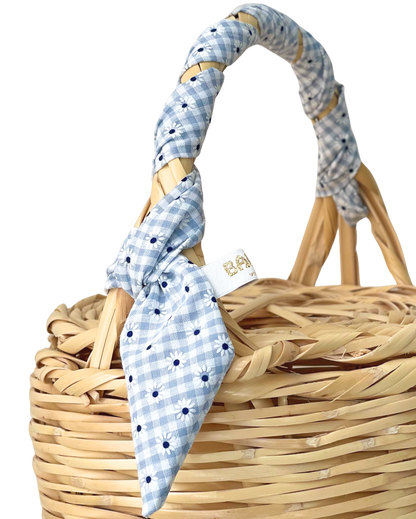 Birkin Basket | Floral Check Petite