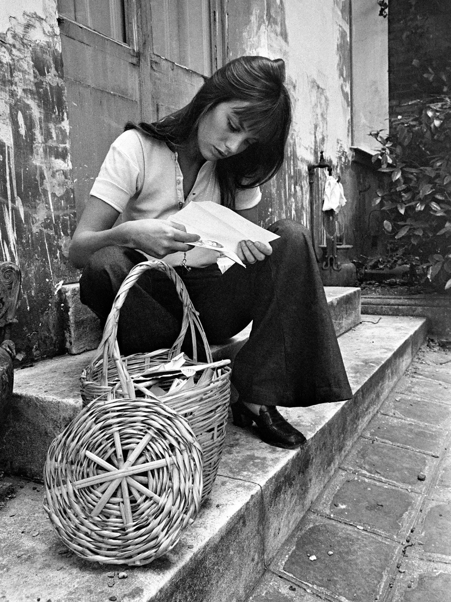 Jane Birkin Basket Bag French Parisienne 籃  Wicker bag Bangs Vintage French accessories Parisienne style Korb cesta em cana Panier de paille Sac en osier Straw bag バスケット 