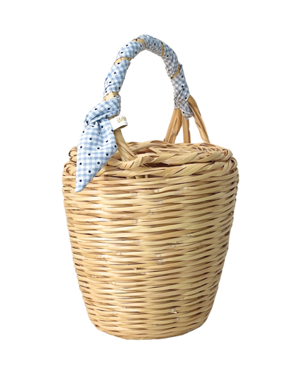 Birkin Basket | Floral Check Petite