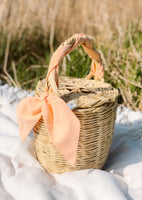Bangs Birkin Basket | Pastel Peach