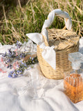 Bangs Birkin Basket | Lovely Linen White